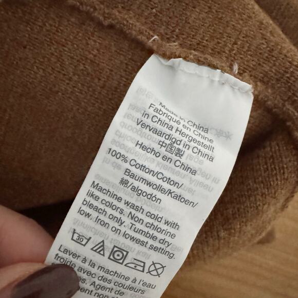 J. CREW Vanessa Open Front Longline Cardigan Sweater Camel Tan XS - Picture 8 of 9